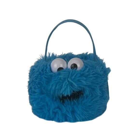 Cookie Monster Plush Basket (Small) - NWT - Picture 1 of 5